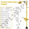Emergency Eyewash and Shower Station, Dual-Nozzle Safety Shower view 2