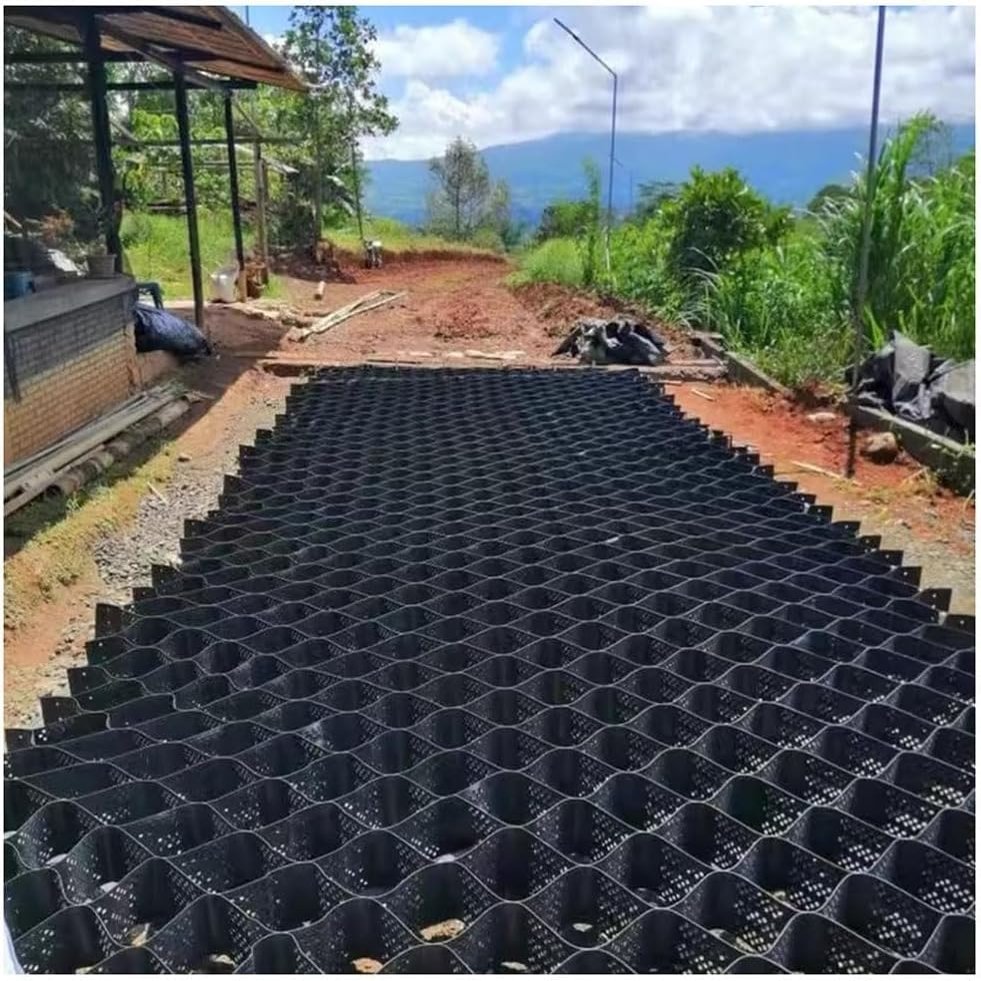 GJZQDKX Slope Stabilization Grid, 2 in Deep, 3 x 5 m (10 x 16.5 ft)