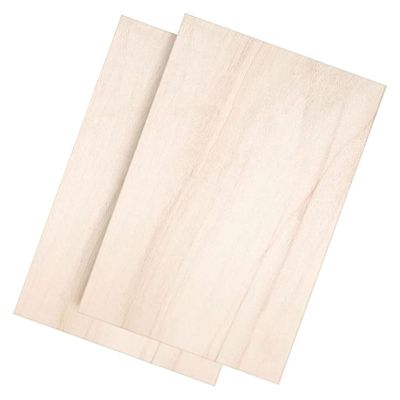 Linden Wood Sheets, Smooth Surface, 2-Pack, 0.6 x 27 x 38 cm