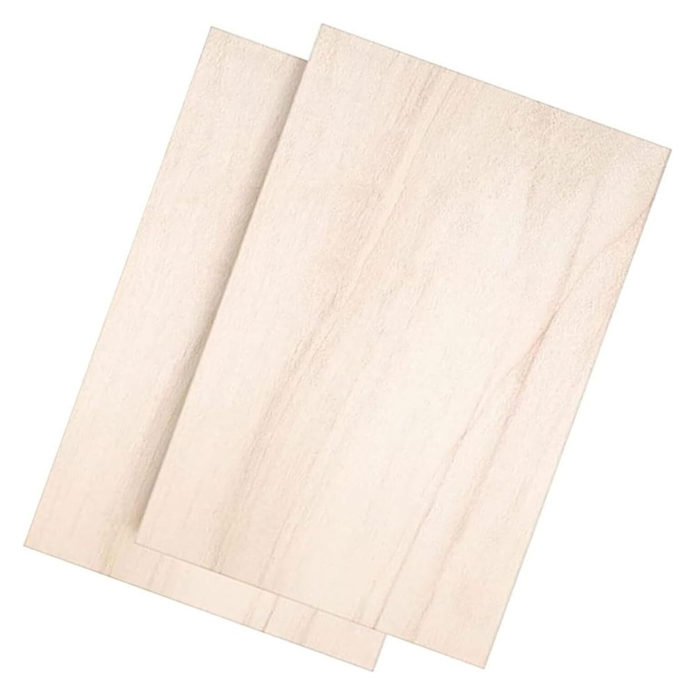 Linden Wood Sheets, Smooth Surface, 2-Pack, 0.6 x 27 x 38 cm