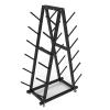 Yoga Mat Storage Rack – Heavy-Duty Steel Freestanding Holder, 6-Tier, Black view 1