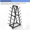 Yoga Mat Storage Rack – Heavy-Duty Steel Freestanding Holder, 6-Tier, Black view 3