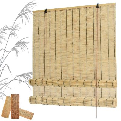 Aotaxoye Weatherproof Bamboo Roller Blind