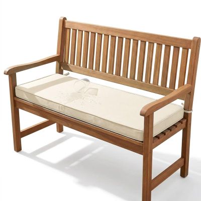YFHT 5 cm Thick Bench Cushion, 105 x 40 cm, Broken White