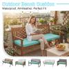 YFHT 5 cm Thick Bench Cushion, 105 x 40 cm, Broken White view 2