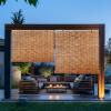 Aotaxoye Bamboo Roller Shade for Outdoor view 3