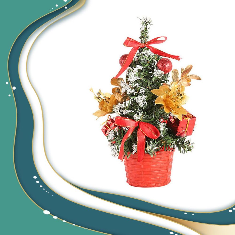 AMSLSIU 20 cm Mini Christmas Tree