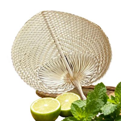 Handcrafted Natural Palm Leaf Fan