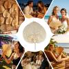 Handcrafted Natural Palm Leaf Fan view 4