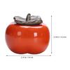 VICASKY Persimmon-Shaped Ceramic Tea Canister view 2