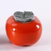 VICASKY Persimmon-Shaped Ceramic Tea Canister view 4