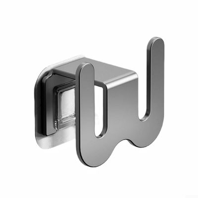 Wall-Mounted Bathroom Shoe Rack, Aluminum, Silver