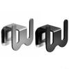 Wall-Mounted Bathroom Shoe Rack, Aluminum, Silver view 2