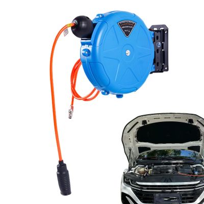 Air Hose Reel, Sturdy Wall-Mount with Automatic Rewind