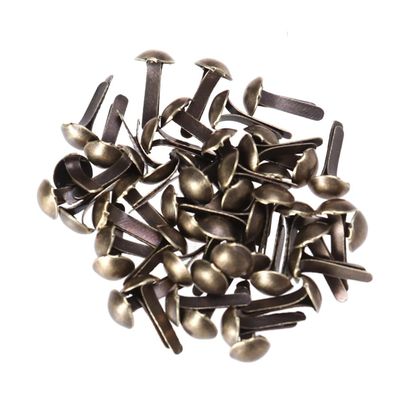 FRCOLOR 100 Pcs 8mm Galvanized Metal Brads