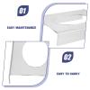 TOYANDONA 2-Pc. Acrylic Rugby Ball Display Stands with Stable Base view 3