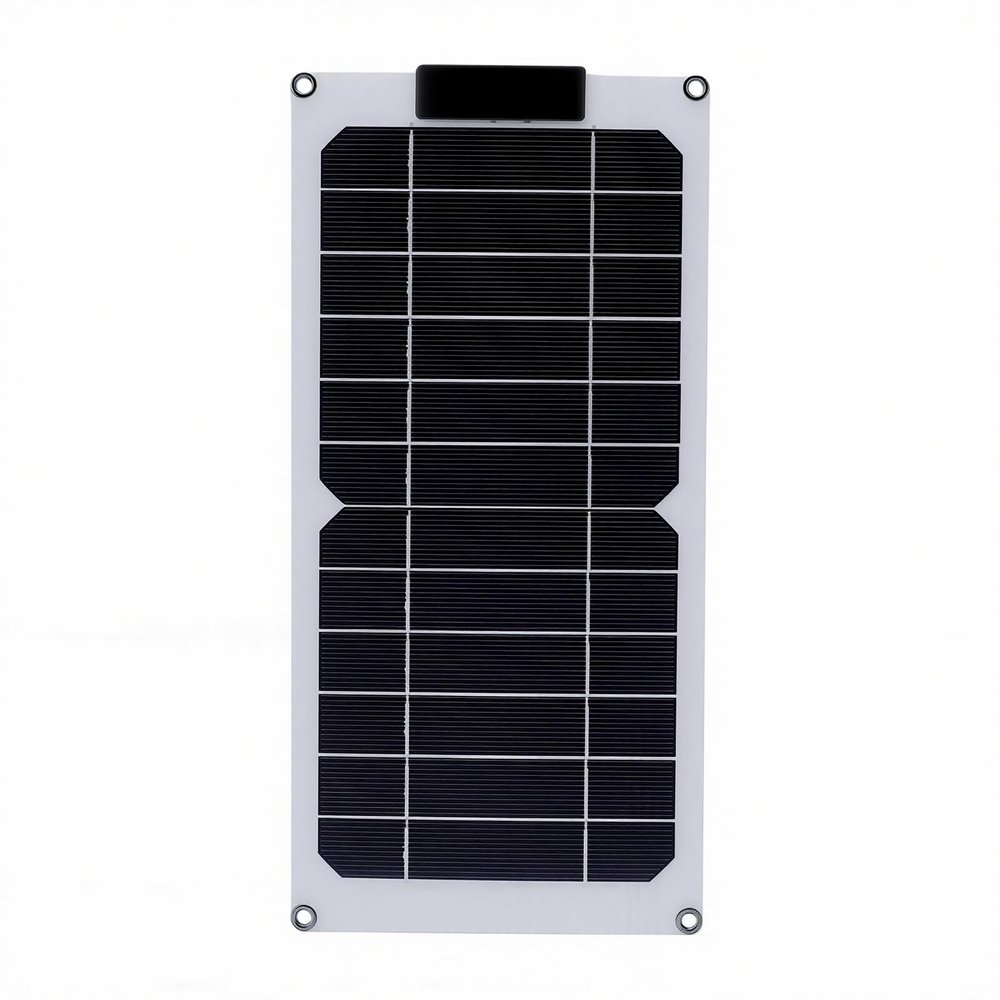 Fdit Portable 20 W Monocrystalline Solar Panel Charger with Two USB-C Ports