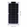 Fdit Portable 20 W Monocrystalline Solar Panel Charger with Two USB-C Ports view 2