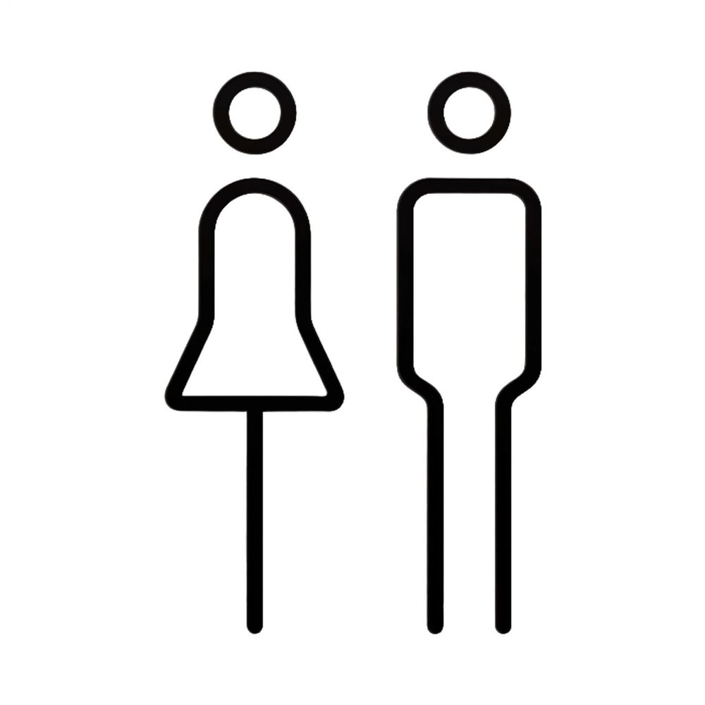 Men's and Women's Restroom Signs