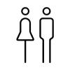 Men's and Women's Restroom Signs view 1