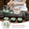 GRADENEVE Ceramic Tea Canister with Lid view 3