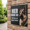 Premium German Shepherd Warning Sign “I’m Watching!” – Weatherproof Aluminum Composite, 22.5 × 15 cm view 3