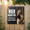 Premium German Shepherd Warning Sign “I’m Watching!” – Weatherproof Aluminum Composite, 22.5 × 15 cm view 4