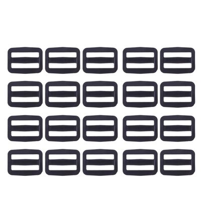 MOKKHNB 20 Pack Plastic Cord Locks with Spring Black