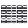 Operitacx 20 Pack Plastic Cord Locks with Spring Mechanism - Black view 1