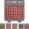 GANCEI Handmade 100% Cotton Oven Skirt with Bow Ties, 54.3 x 76.2 cm, Stove Cover for Concealing Clutter, Green (Pink) view 1