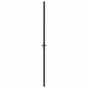 Interior Door 93 x 201.5 cm with Aluminum Frame and Black Matte Glass view 4