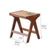 Bamboo Rattan Entryway Bench – Rustic Farmhouse, Mid-Century Modern view 2