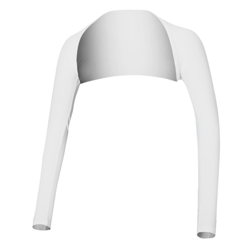 White Polyester Arm Sleeve, Size L, Women's, Summer