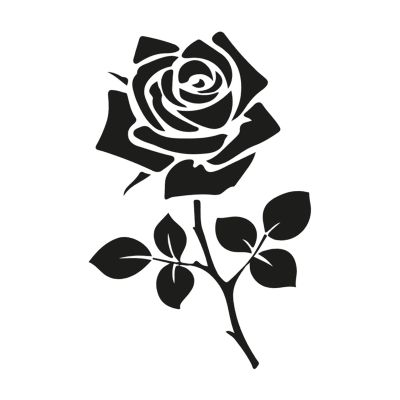 Unique Fun Toilet Sticker with Flower Pattern
