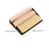 CLISPEED 2-Piece Small Iron and Beech Wood Dustpan and Brush Set for Keyboards and Computer Vents view 2