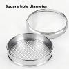 Labor Gravel Test Sieve, 30 cm Diameter, Stainless Steel, with Pan and Lid view 4