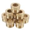 Zerodeko Reducing Fitting, 8-Piece M10 Thread Adapters, Copper-Plated Metal, for Lamp Socket Installation and Repair view 1