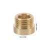 Zerodeko Reducing Fitting, 8-Piece M10 Thread Adapters, Copper-Plated Metal, for Lamp Socket Installation and Repair view 2