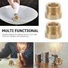 Zerodeko Reducing Fitting, 8-Piece M10 Thread Adapters, Copper-Plated Metal, for Lamp Socket Installation and Repair view 3