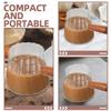 MUSISALY 180 ml Glass Measuring Cups with Wooden Handles, 2-Piece Set view 3