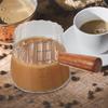 MUSISALY 180 ml Glass Measuring Cups with Wooden Handles, 2-Piece Set view 4