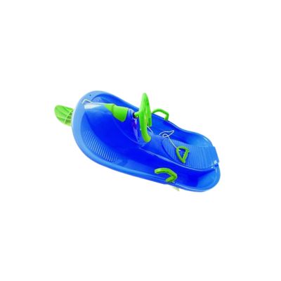 TUXCAXI Blue Steering Snow Sled, 102 x 19 x 48 cm