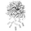 Healeved 16 mm Galvanized Iron Packaging Band Clips, Silver view 1