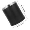 ibasenice Black Iron Kitchen Trash Can, Sturdy and Multifunctional view 2