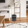 ibasenice Black Iron Kitchen Trash Can, Sturdy and Multifunctional view 4