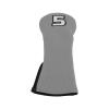 Durable Knitted Golf Wood Club Headcover, Gray/Black view 3