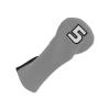 Durable Knitted Golf Wood Club Headcover, Gray/Black view 4
