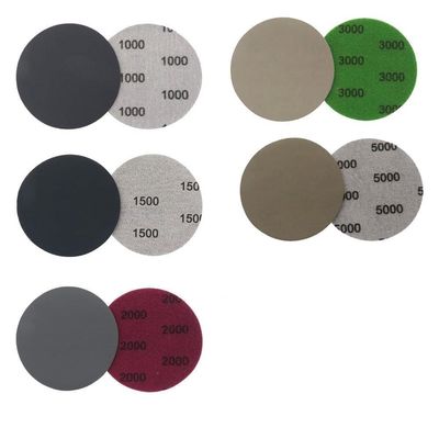 Getdoublerich Hook-and-Loop Sanding Discs, 3 in, 1000-5000 Grit, Silicon Carbide, Wet/Dry Sandpaper for Car Polishing, Furniture Work and Metal Sanding, 25-Piece