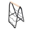 Funien Folding 3-Tier Tabletop Wine Rack, Iron and Wood view 2