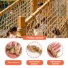 Natural Jute Rope Safety Net for Children, 4 m x 6 m, Jute view 4